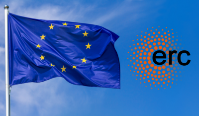Drapeau européen avec logo ERC